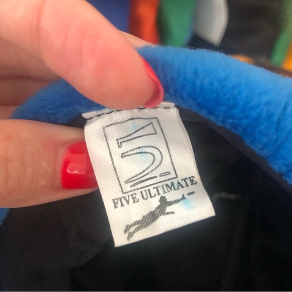 Five Ultimate frisbee plush fuzzy Snapback Hat - Picture 6 of 7